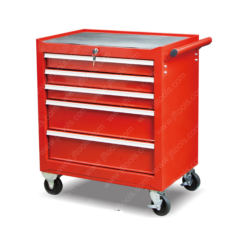 Middle Rolling 5 Drawer Tool Storage Cabinet